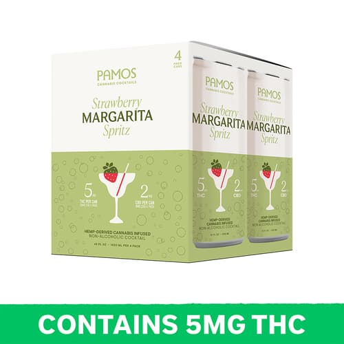 Pamos Hemp Infused Strawberry Margarita