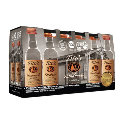 Tito's Handmade Vodka 12pk-50ml