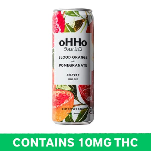 Ohho Blood Orange Pomegranate Seltzer 5mg Delta 9 Single Can