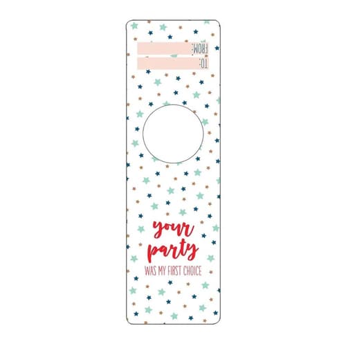 Bottle Gifttag • Your Party Was My First Choice