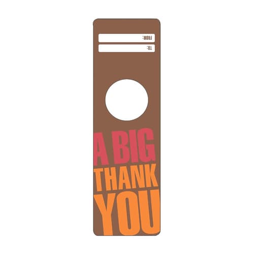 Bottle Gifttag • A Big Thank You