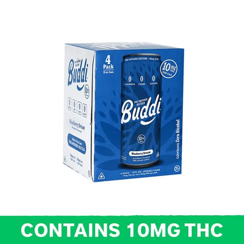 Buddy Blueberry Hemp Infused Seltzer