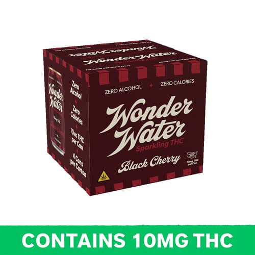 8th Wonder Wonder Water Black Cherry Seltzer 10mg Delta 9 4pk Can