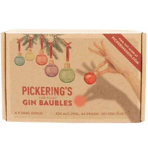 Pickering's Gin • Christmas Baubles 6pk-50ml
