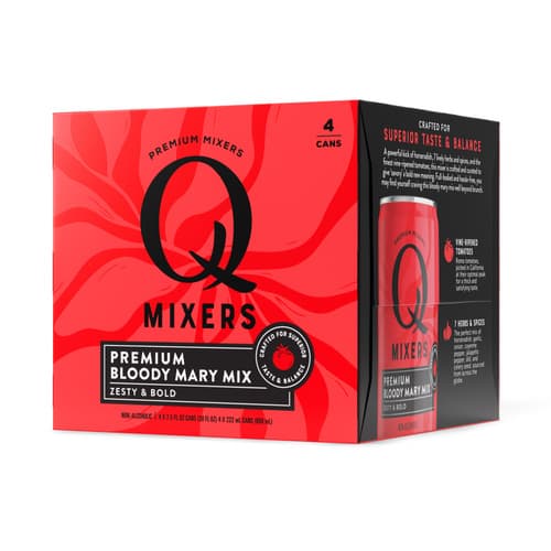 Q Drinks Spectacular Bloody Mary Mix Cans 4pk7.5oz