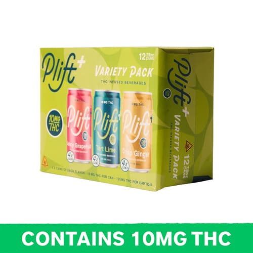 Plift Variety Pack Spritz 10mg Delta 9 12pk Can